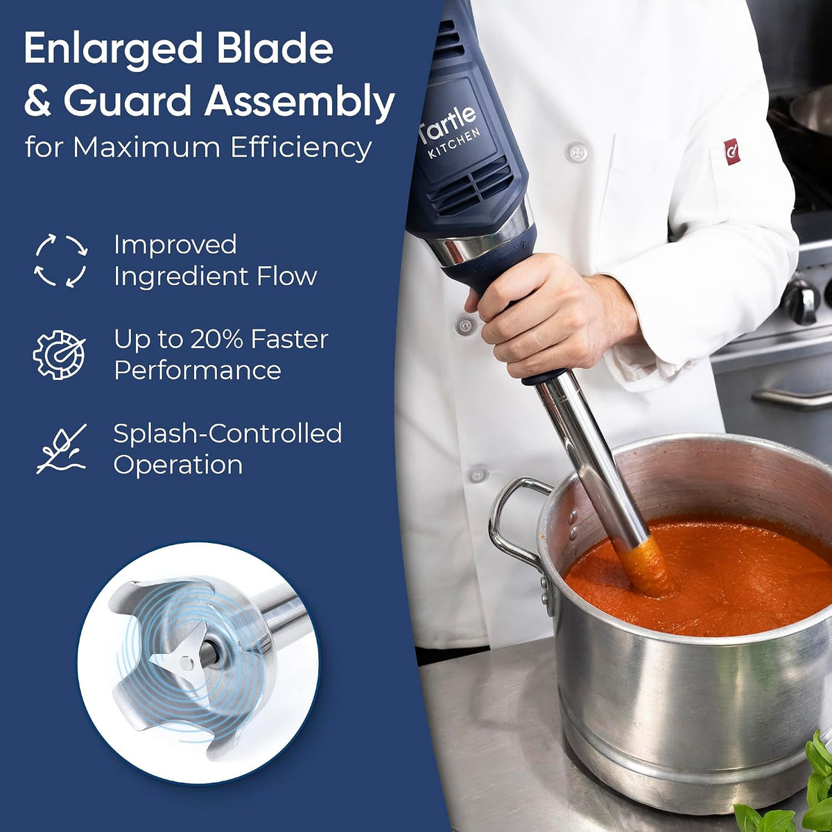 TK Commercial Immersion Blender 850W X-Heavy Duty for Restaurant 2026-20"