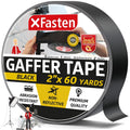 Black Gaffers Tape 2 Inch x 60 Yards (180 Feet) Residue-Free Matte Black Gaff Tape 2 Inch, Non-Reflective