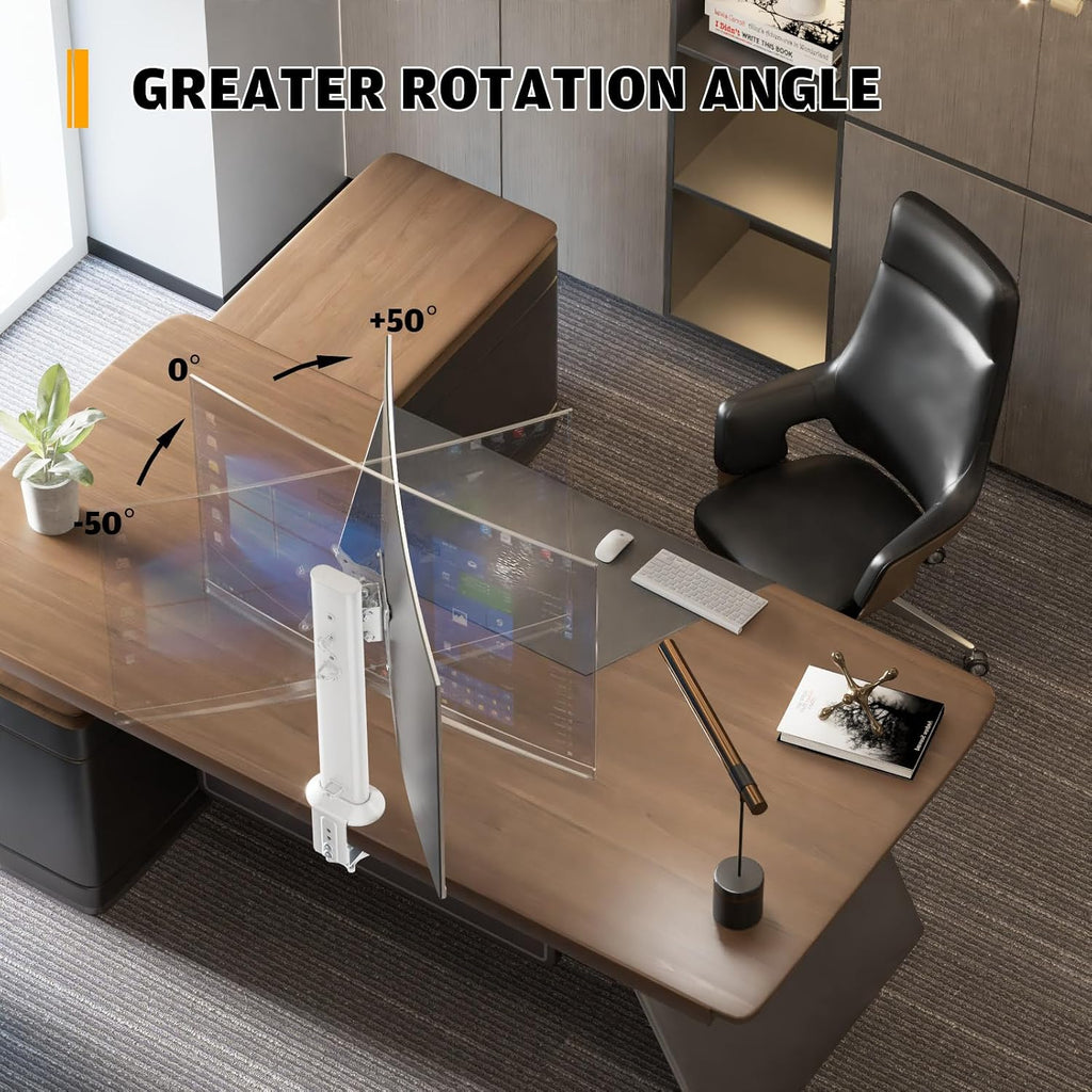 Single Desk Monitor Arm Mount Stand Fit for 13 inch to 32 inch Flat Curved Computer Screen with Swivel, Height