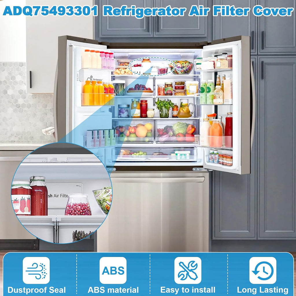 ADQ75493301 Refrigerator Air Filter Cover Replacement for LG (3 Pack)