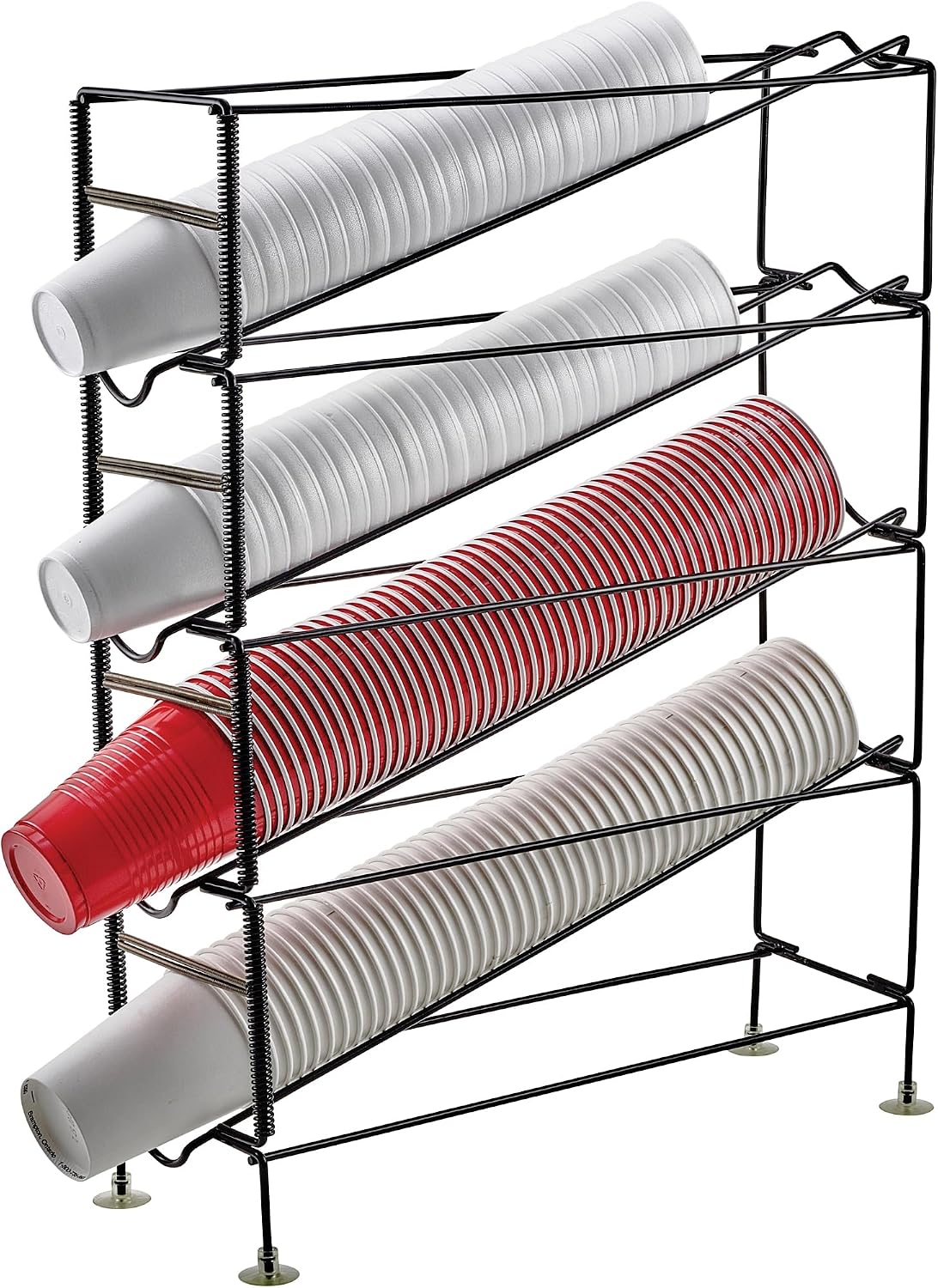 20" 4-Tier Cup Dispenser Rack Dispensing Rack