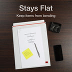 12-3/4 x 15 Photo Document Mailer with Peel and Seal Self Seal Closure, Extra Rigid 26 Pt White Fiberboard, 25 per