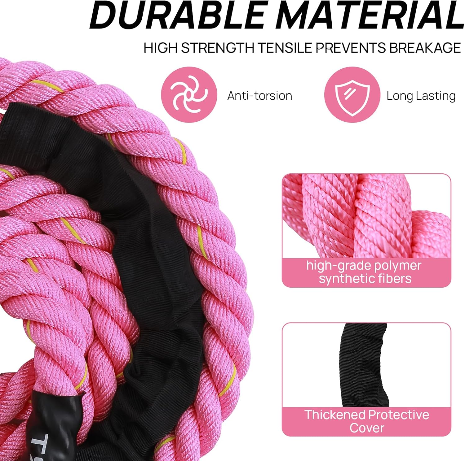 Weighted Jump Rope for Fitness – Heavy Skipping Rope for Women & Adults, Ideal for Home Gym Workouts, Strength
