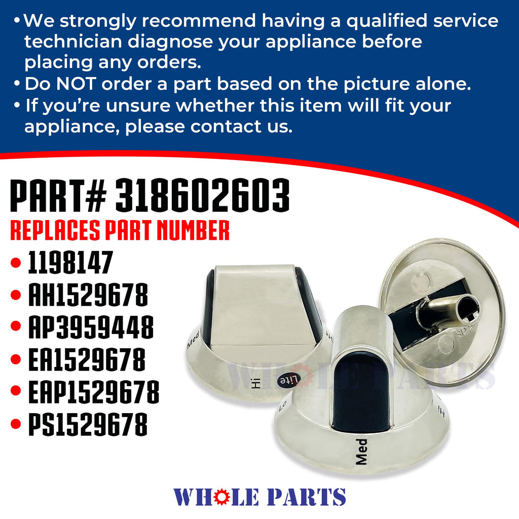Whole Parts Upgraded Range Selector Knob Part # 318602603