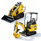 DS380Y,Stand-On Mini Skid Steer Loader, 13.5HP Gas Engine Track Loader+1.8 Ton KubotaEngine Diesel Mini