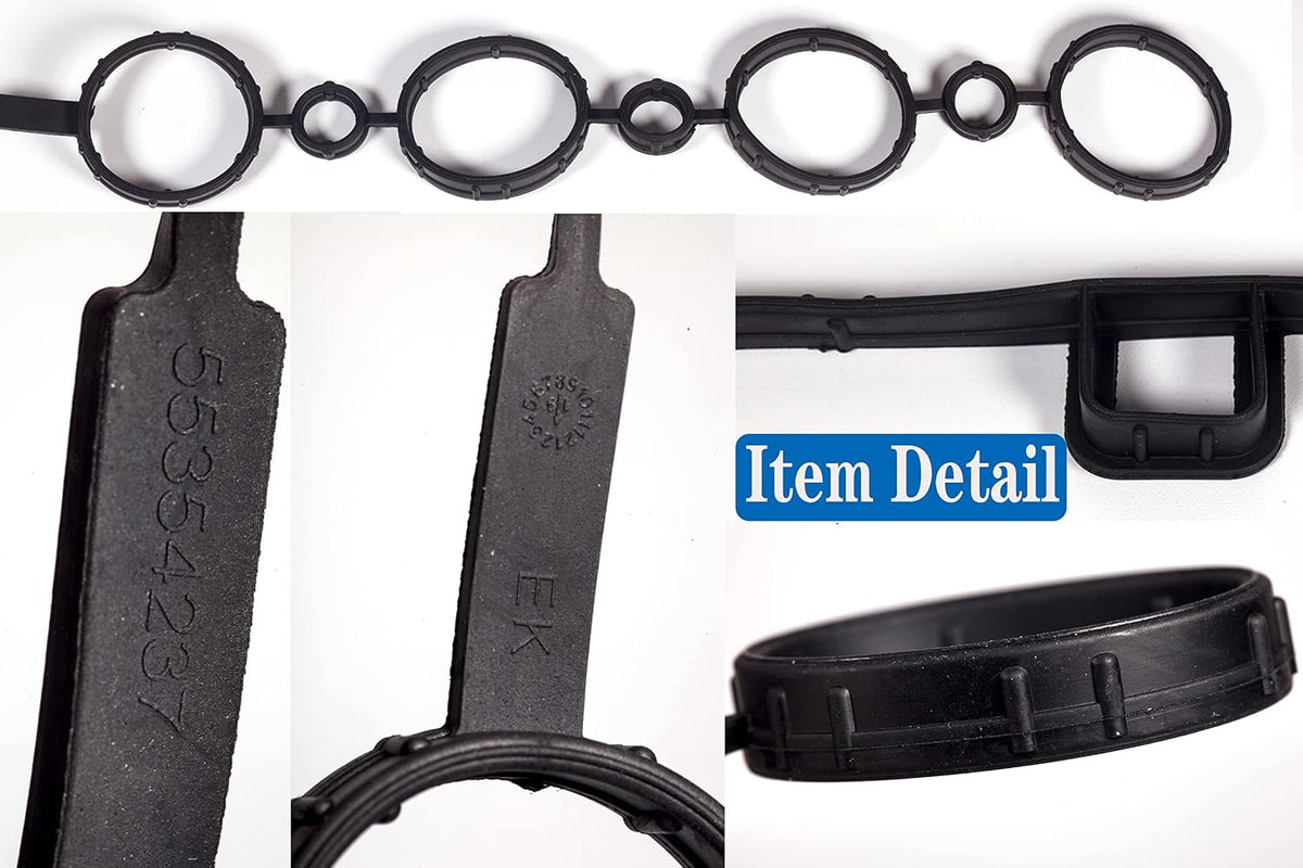VS50779R for Chevy Cruze 1.8 valve cover gasket LS,Aveo Aveo5 1.6L 2009 2010 2011 ;Sonic LT 1.8L 2013 2014 2015 13 14 15;2008 Saturn Astra XE/XR;2009 2010 Pontiac G3 1.6L Replace Valve Cover 55354237.