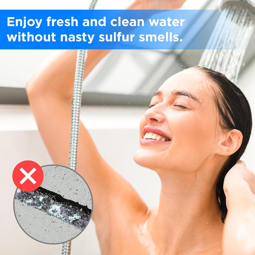 Powered Anode Rod for Water Heater, Electric Anode Rod for Water Heater, Eliminate Sulfur Smell in Well Water, Eliminate Rotten Egg Smell in Water, for 40-89 Gallon Except Bradford White