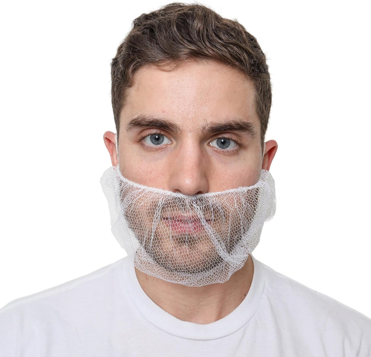 Disposable Honeycomb Nylon Beard Nets | Breathable, Durable | [BLACK | BROWN | WHITE | 18" | 21"]