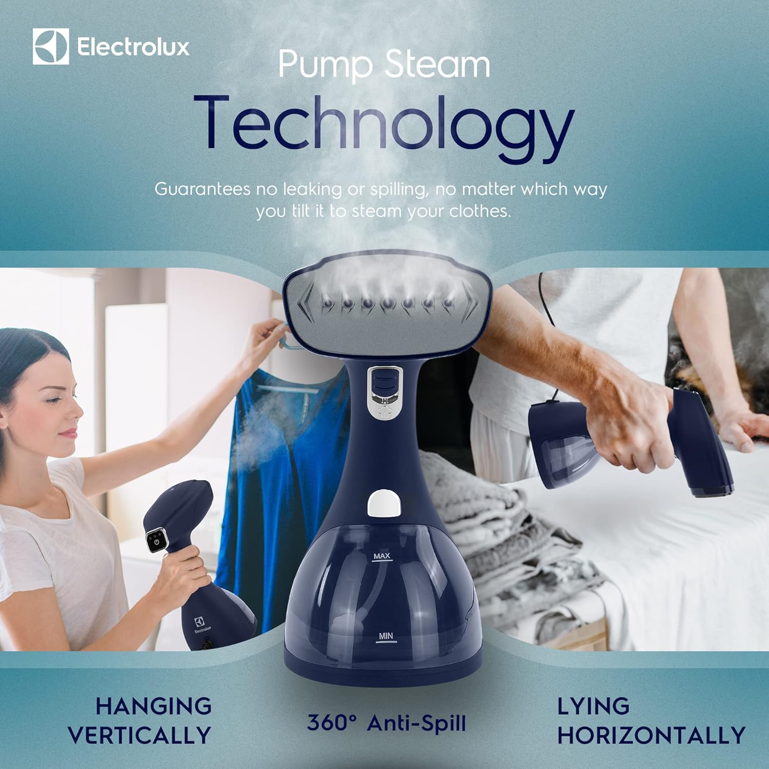 Steamer for Clothes, 1500 Watt Portable Handheld Fabric and Garment Steamer with Lint Remover & Fabric Brush
