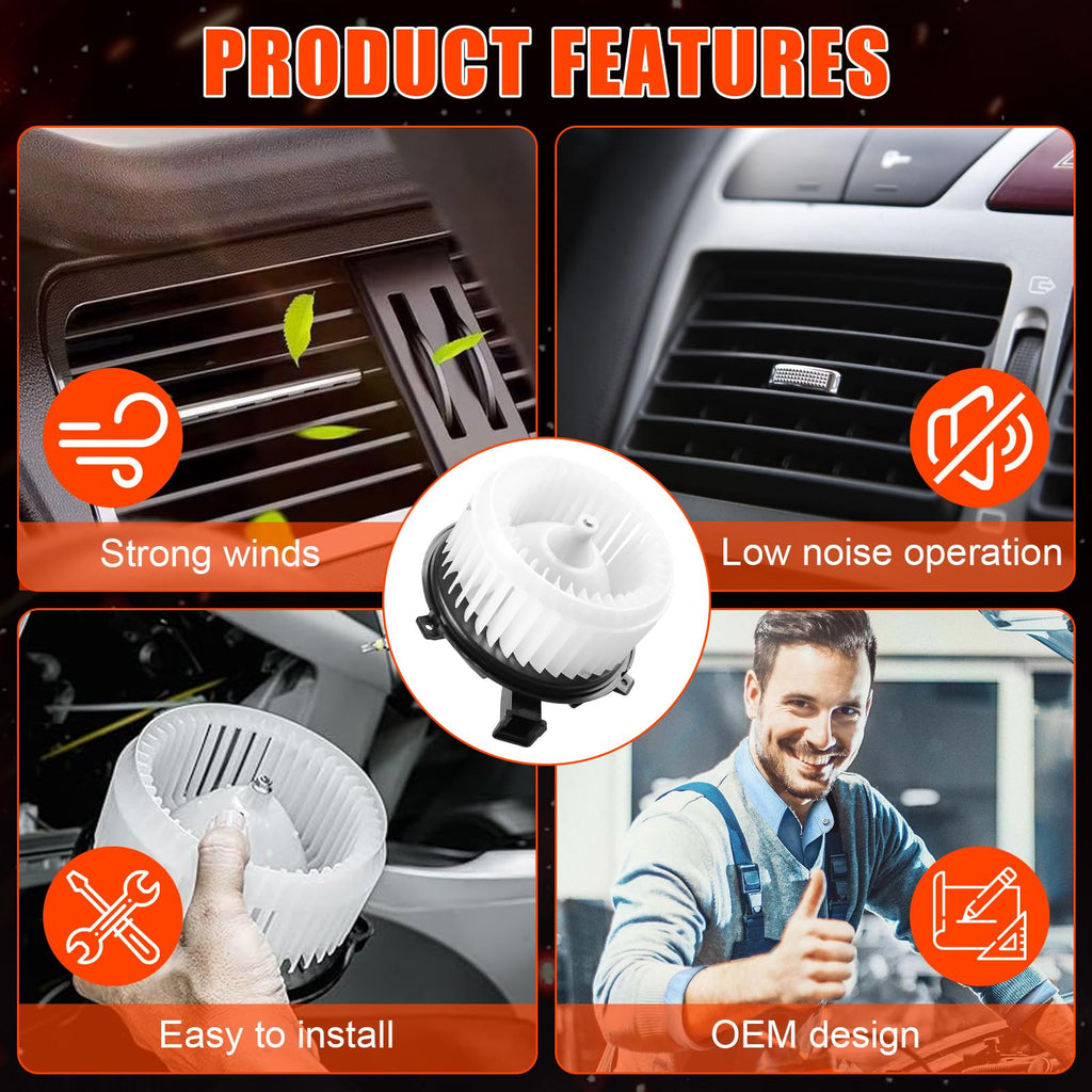 HVAC Heater Blower Motor Compatible with Buick Encore 2013–2022