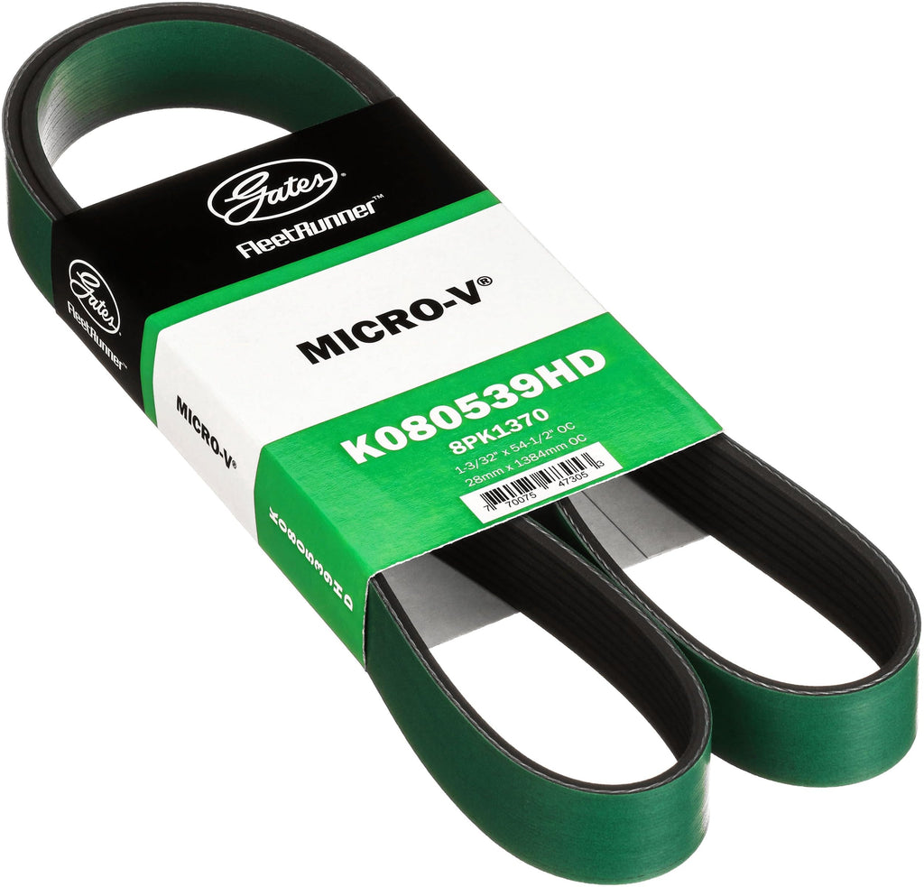 Gates K080539HD FleetRunner Heavy-Duty Micro-V Serpentine Drive Belt
