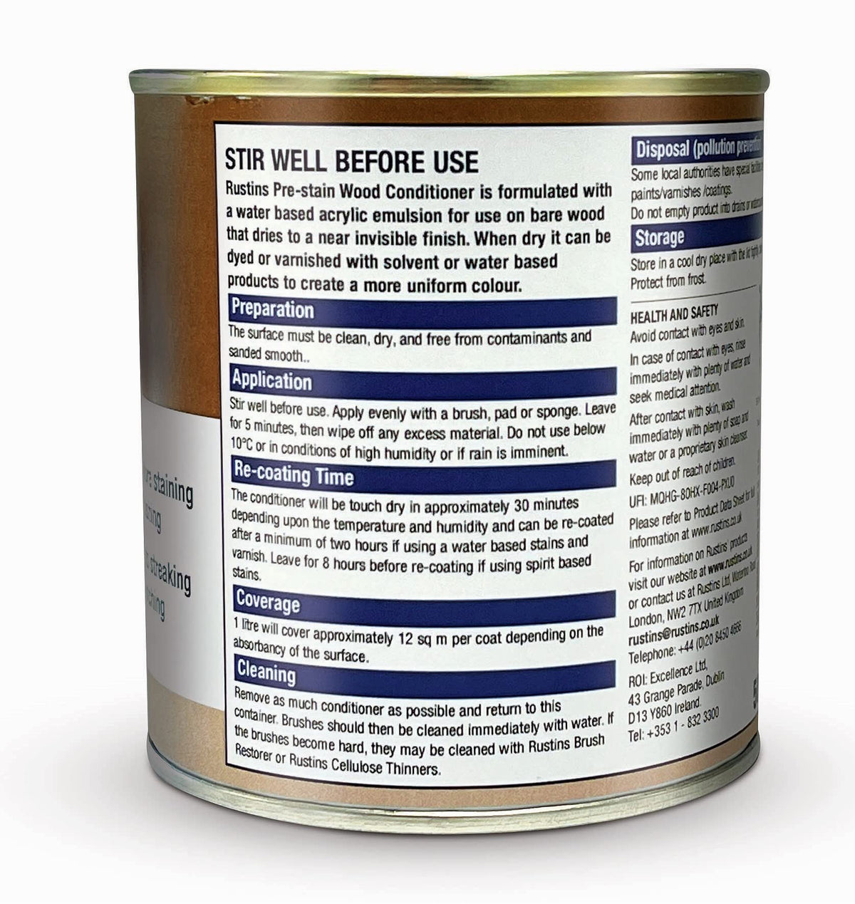 Quick Dry Pre-Stain Wood Conditioner 500ml