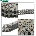 TINVHY 60-2Double Strand Duplex Roller Chain 10Ft Kit with Connecting Links