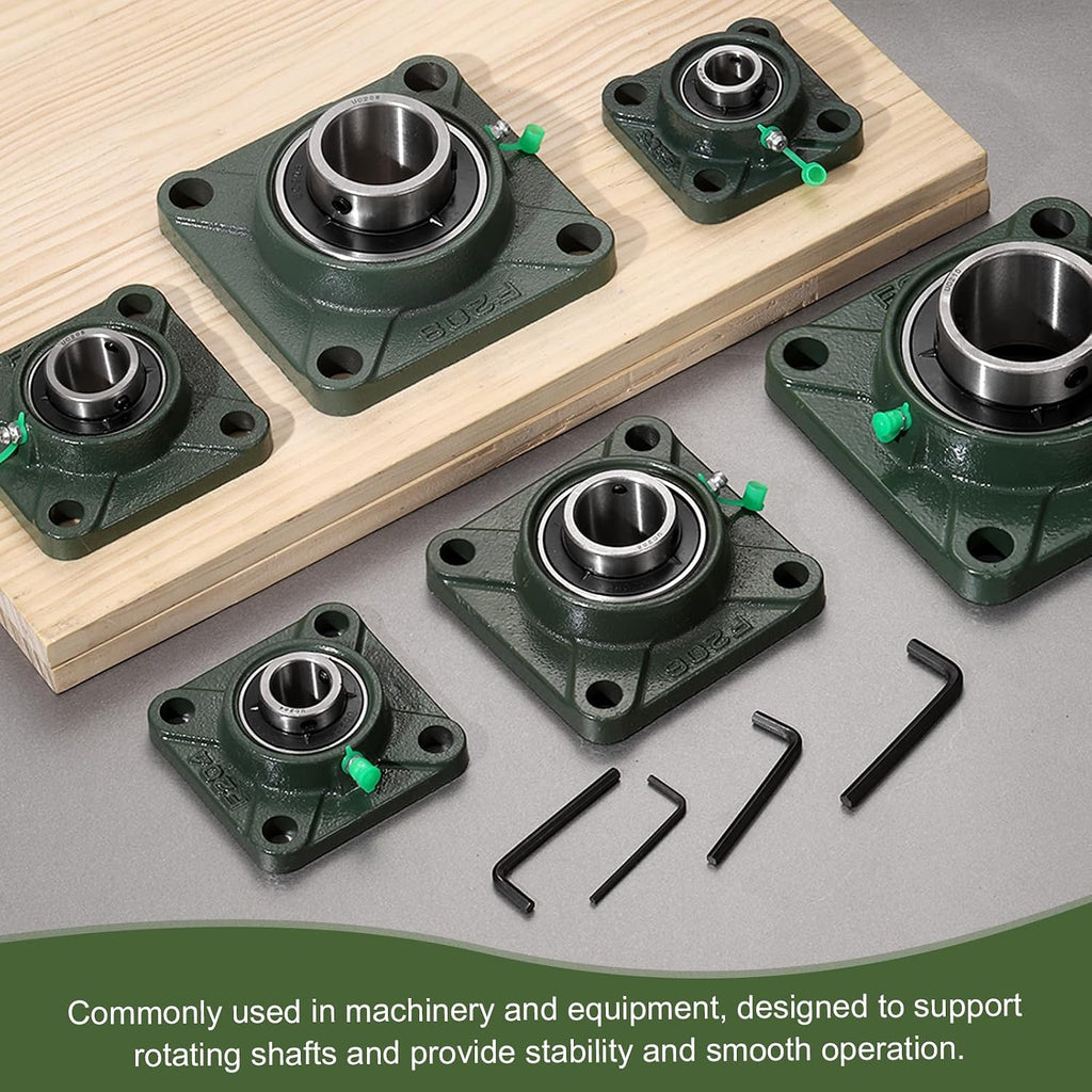 uxcell UCF210 Pillow Block Bearings, 50mm Bore Self Alignment, (ABEC3)