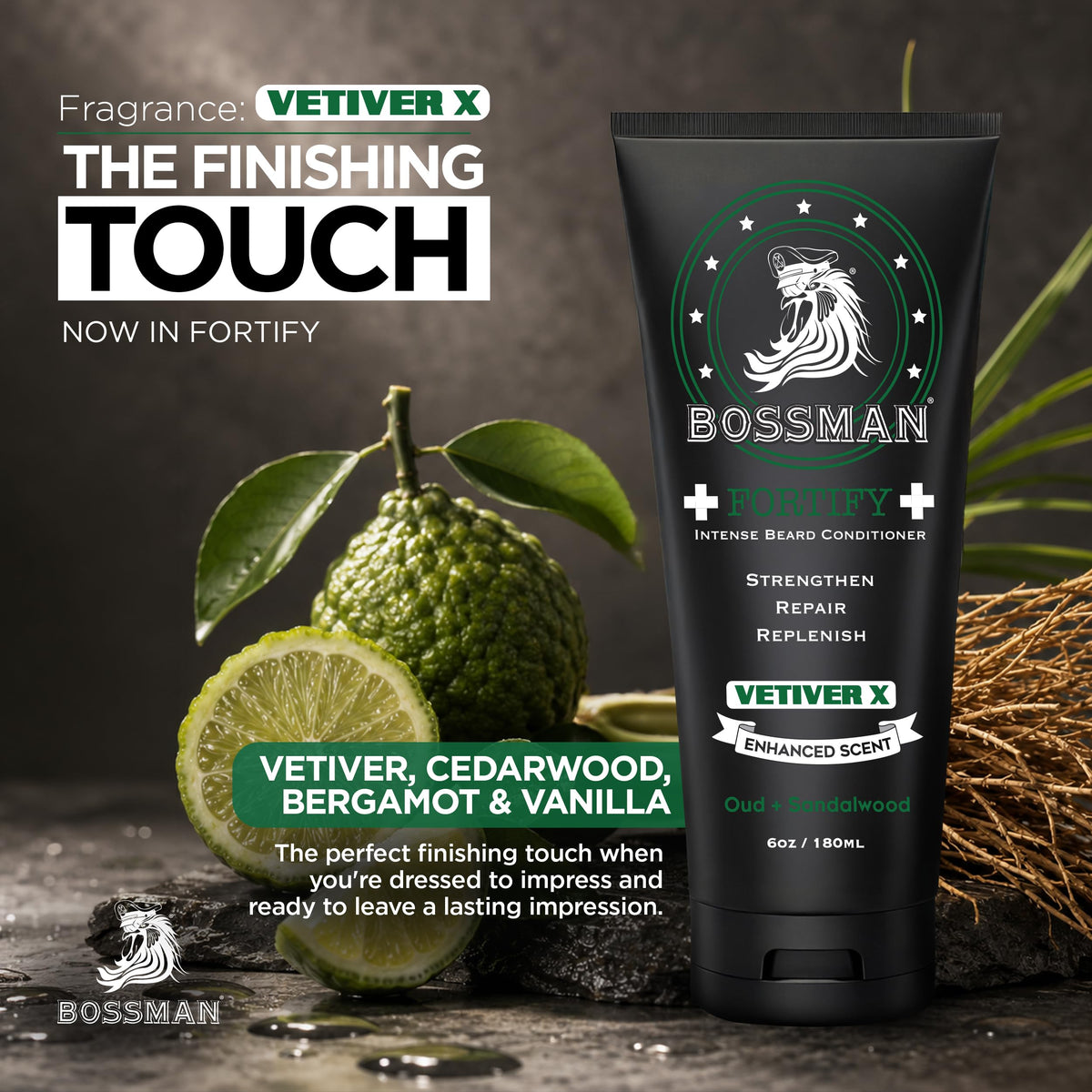 Fortify Intense Beard Conditioner for Men (Vetiver X) - Texas-Made