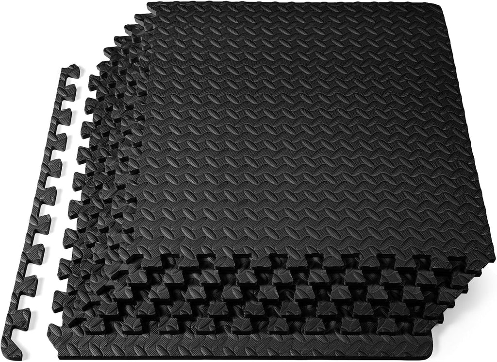 Exercise Puzzle Mat ½-inch, EVA Interlocking Foam Floor Tiles for Home Gym, Workout Equipment, Kids Play Areas