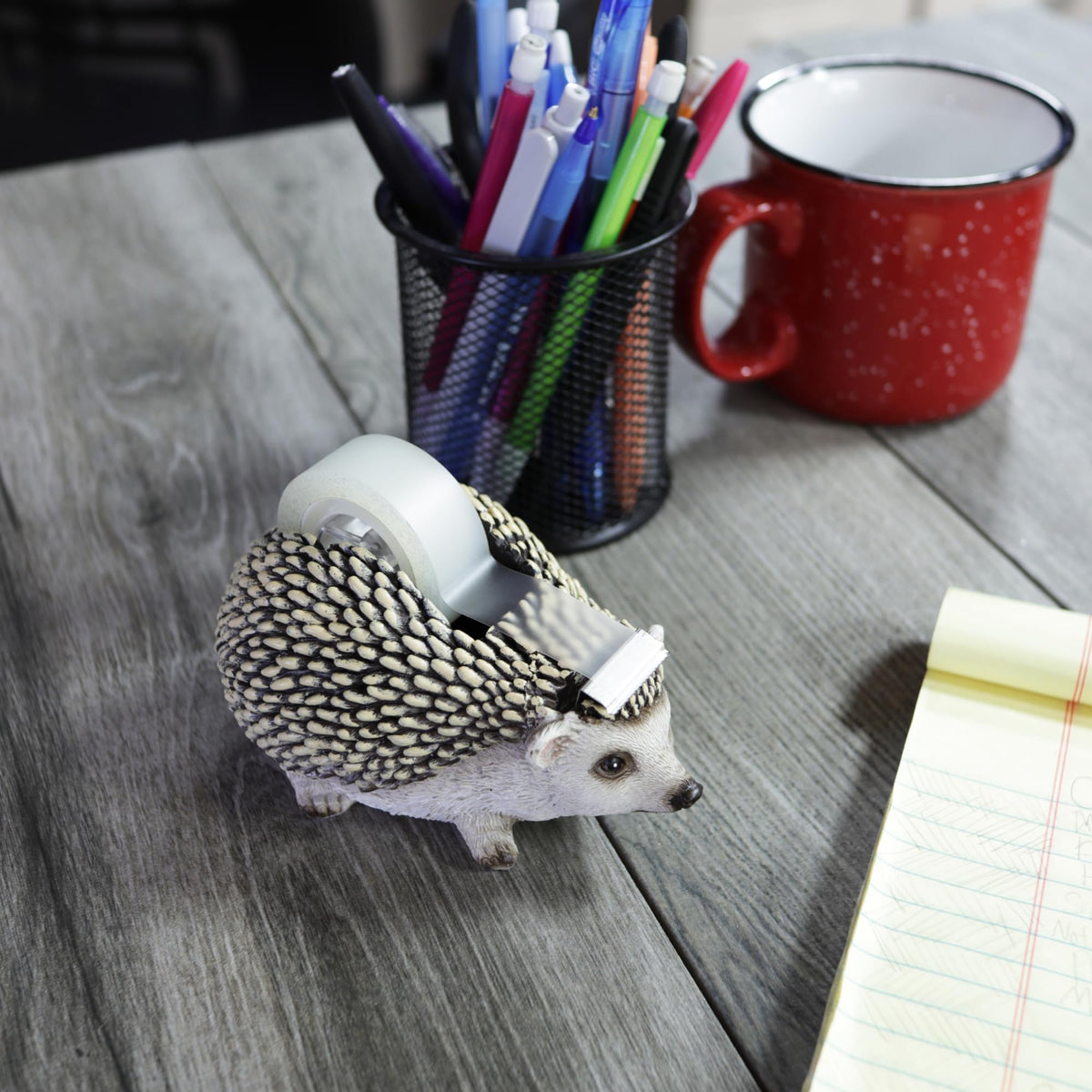 Hedgehog Tape Dispenser, Desk Accessory Gift, 4.75"x3.25"x2.75"