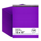 Purple Bubble Mailers 12x16/12x15, Poly Padded Envelopes, 150 Pack