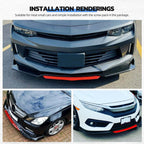 Universal Front Lip Spoiler Splitter Front Bumper Lip Adjustable