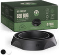 Bed Bug Interceptors - 4 Pack | Bed Bug Blocker (Pro) Interceptor Traps (Black) | Eco Friendly Insect Trap for Bed
