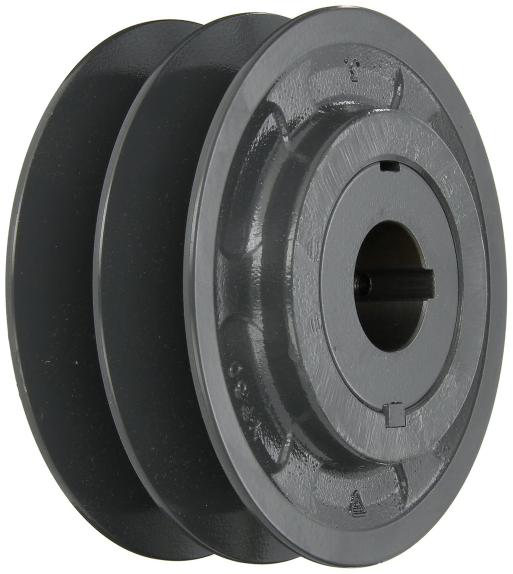 Browning 2VP60X 1 3/8 Variable Pitch Sheave, 2 Groove, Finished Bore, Cast Iron Sheave, for 4L or A, 5L or B, 5V Section Belt