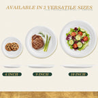 6 Inch Compostable Small Paper Plates White 100 Count Heavy Duty