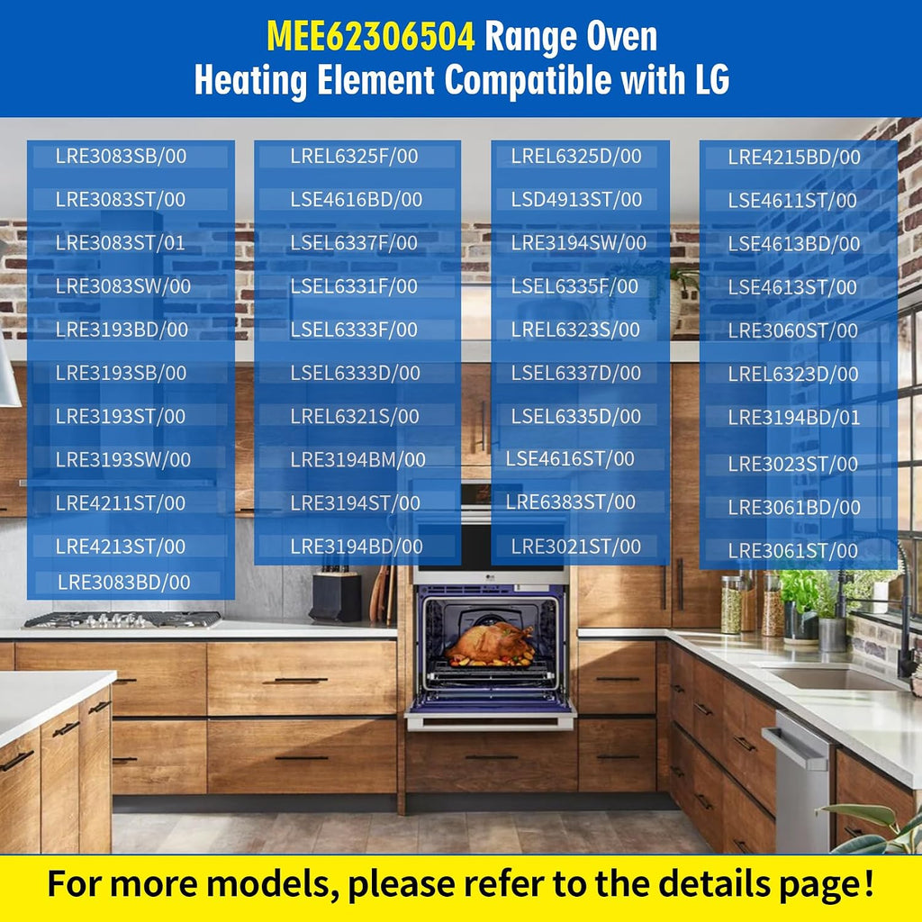MEE62306504 Range Oven Broil Heating Element 240V 4000W