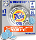 Washing Machine Cleaner Tablets with Oxi, Fresh Scent, 24 Count Pack