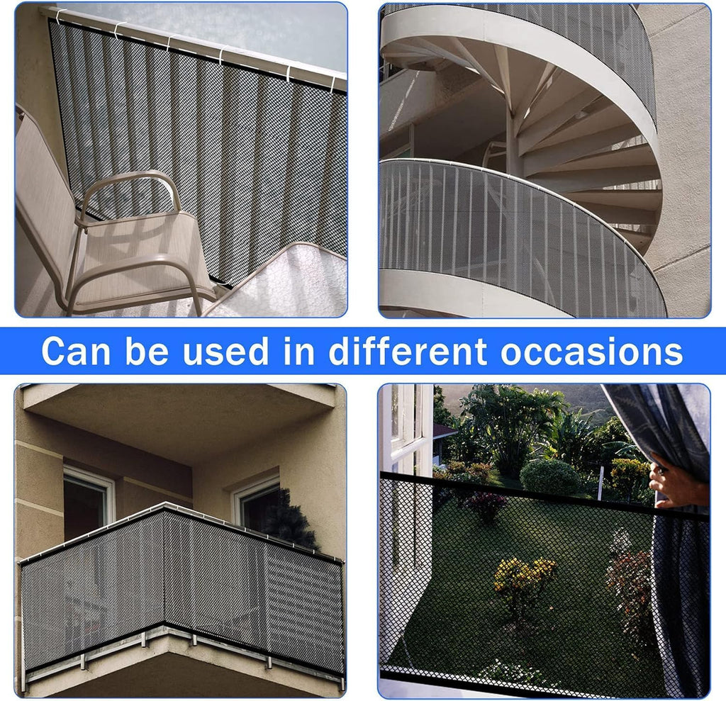 Stairway Net, Baby Gate for Stairs with No Drilling, Baby Safety Banister Guard Rail Net, 18 ft L x 2.66 ft H, Safety