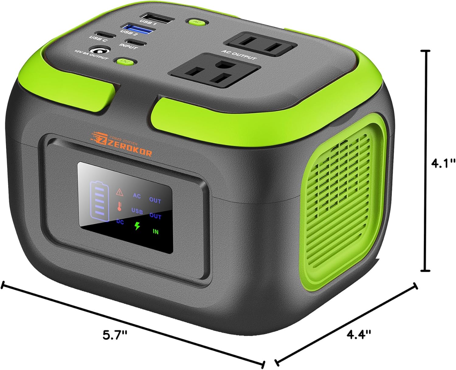Portable Power Station 120W, 97.6Wh Backup Battery Solar Power Bank Generator with AC Outlets & USB-C Input,Portable