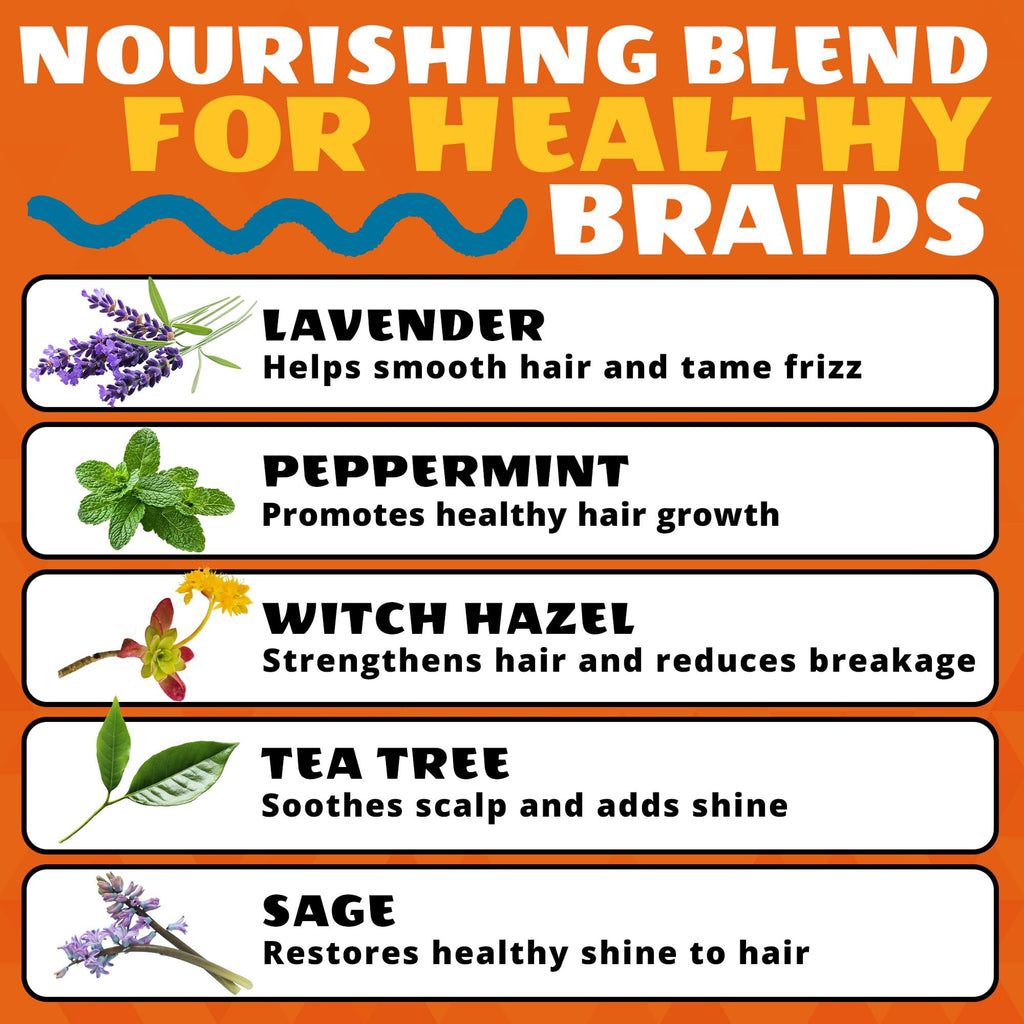 Braid Gel Extreme Hold, Moisturizing Edge Control, 5 Oz