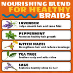 Braid Gel Extreme Hold, Moisturizing Edge Control, 5 Oz