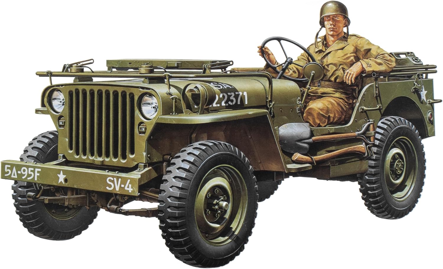 Jeep Willys 1/4 Ton 4X4 Hobby Model Kit for ages 168 months to 1200 months