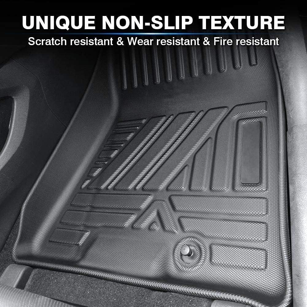 All Weather Rubber Car Floor Mats Compatible with 2014-2019 Toyota Corolla(NO FIT Corolla im & Hatchback), Odorless