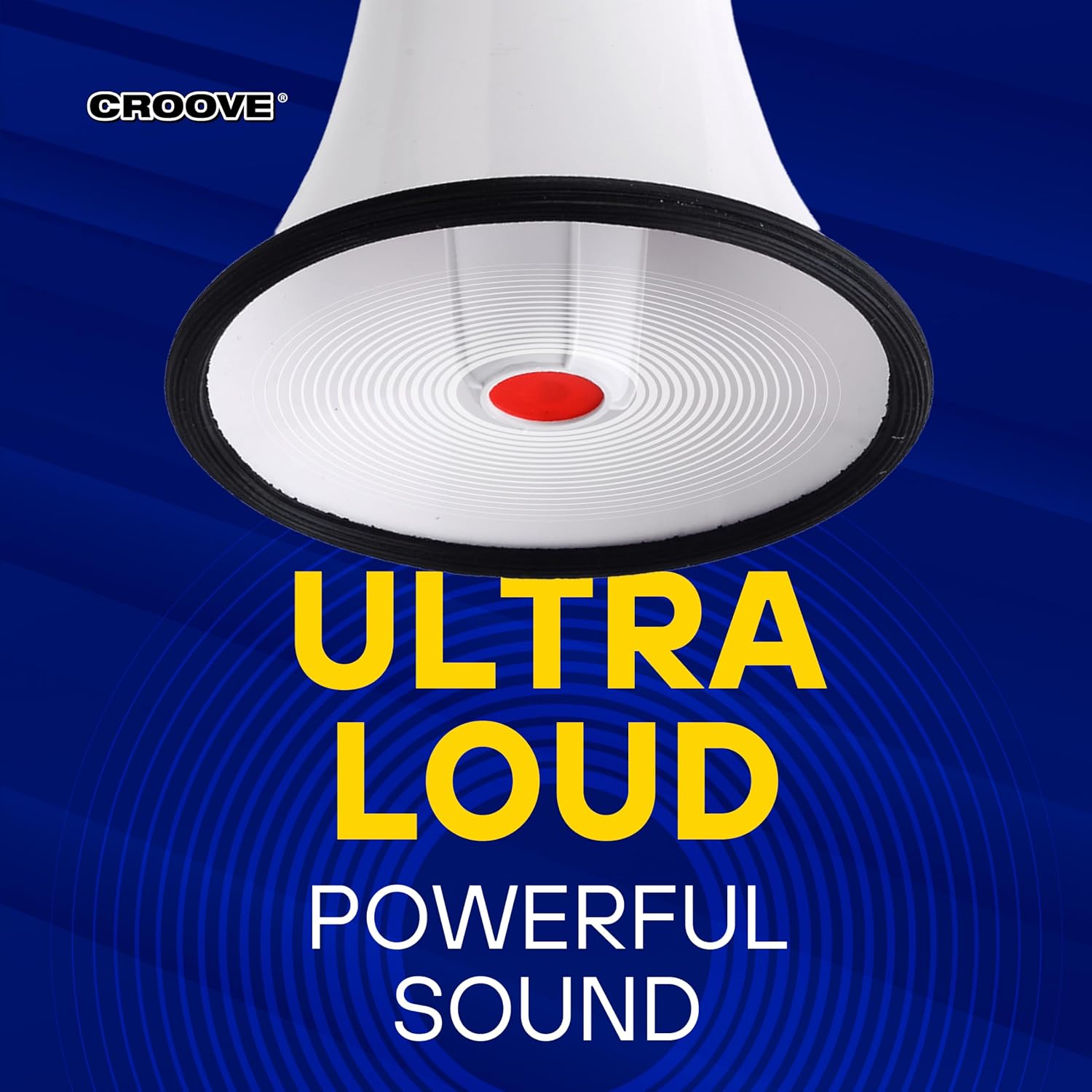 Portable Megaphone Bullhorn, Loud Speaker with Siren, Volume Control | Lightweight Portable Design with Siren Music &