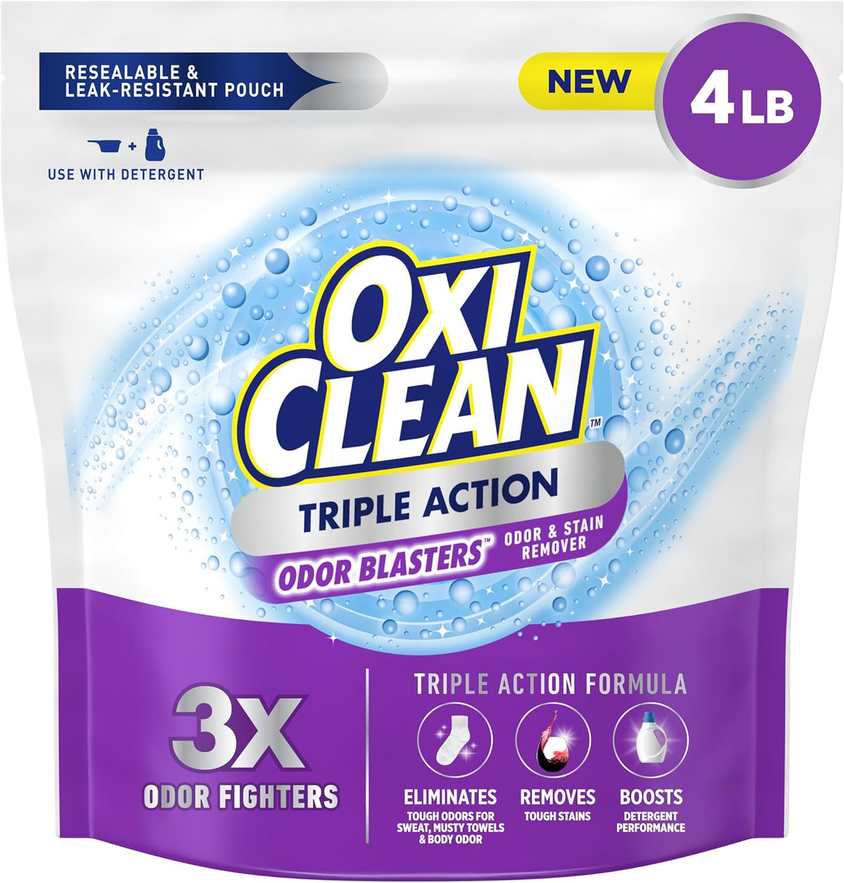 Triple Action Odor Blasters and Stain Remover Powder, 4 lbs