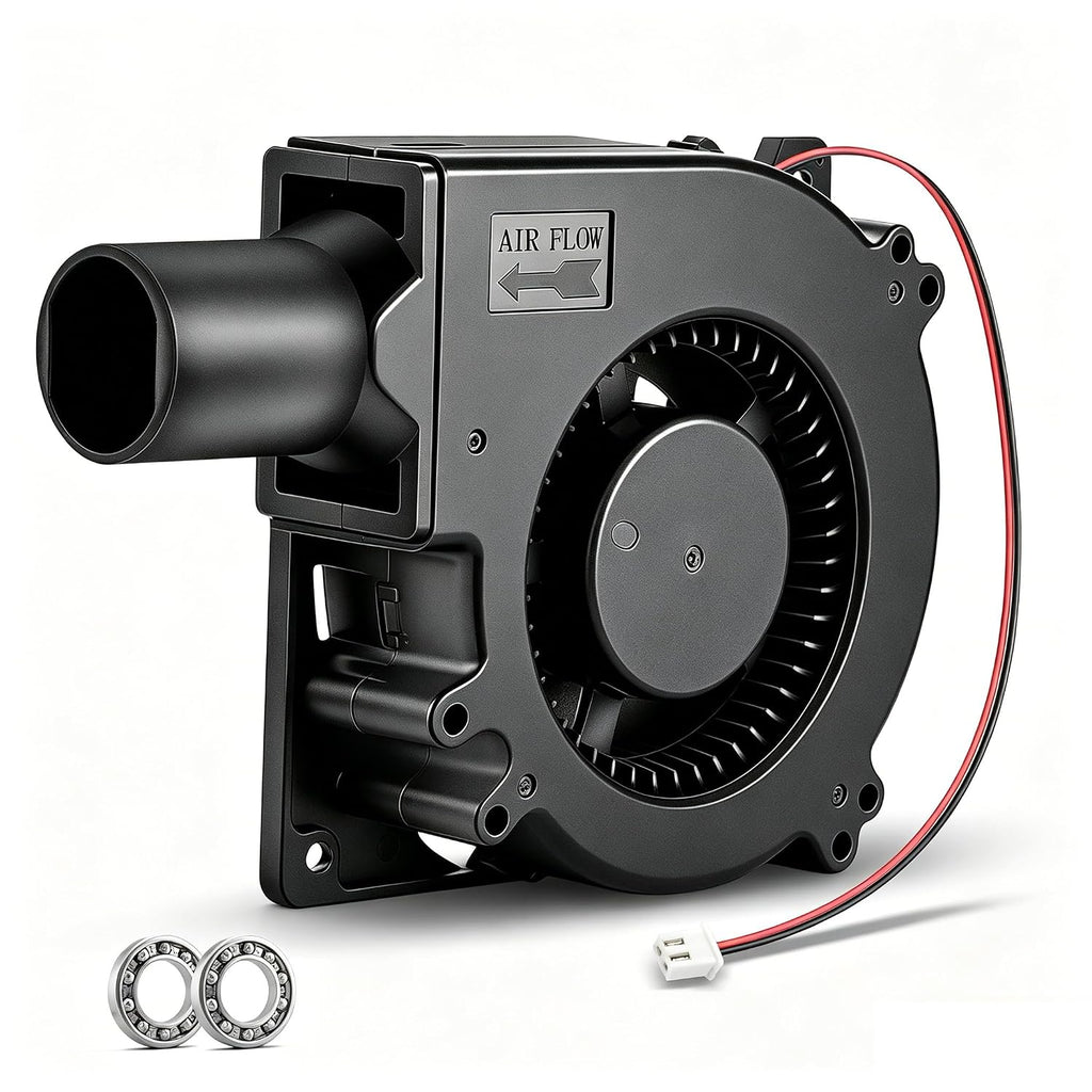 120mm × 32mm 12V Squirrel Cage Centrifugal Blower Fan with Duct