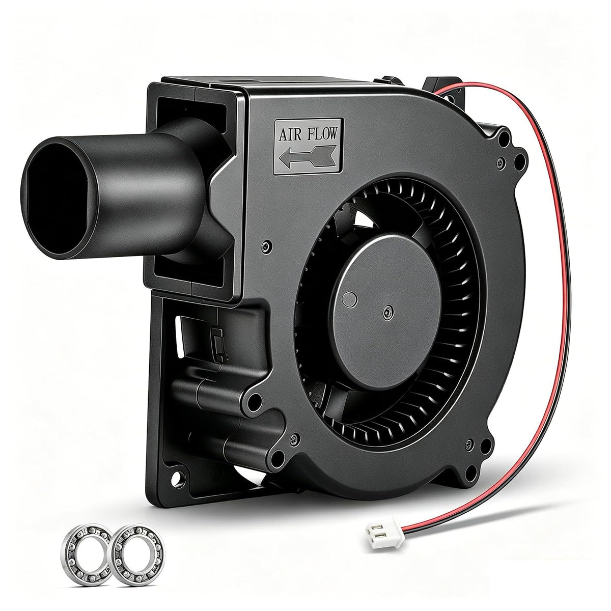 120mm × 32mm 12V Squirrel Cage Centrifugal Blower Fan with Duct