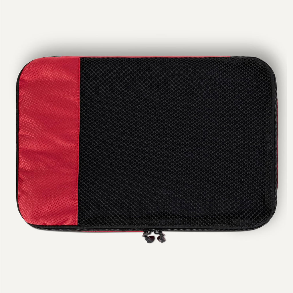 4-Piece Packing Cubes Travel Accessories Set, Luggage Organizer with Double Zipper, Mesh Top, Space-Saving, Medium
