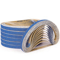 40-Piece Premium 1/2 x 18 Inch Zirconia Sanding Belts 40 Grit