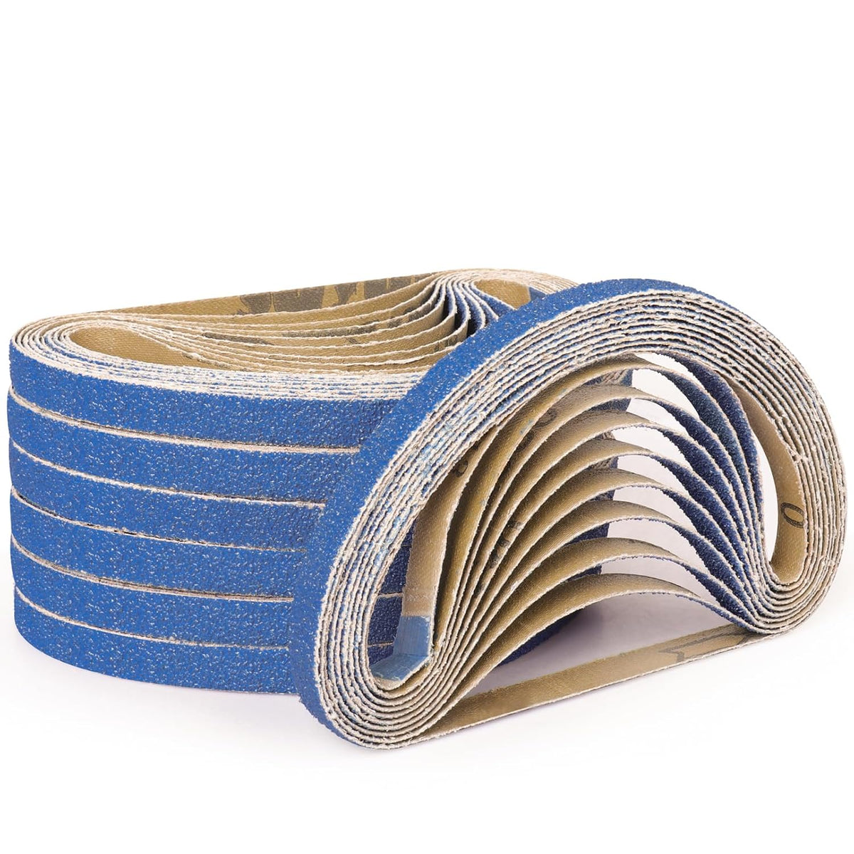 40-Piece Premium 1/2 x 18 Inch Zirconia Sanding Belts 40 Grit