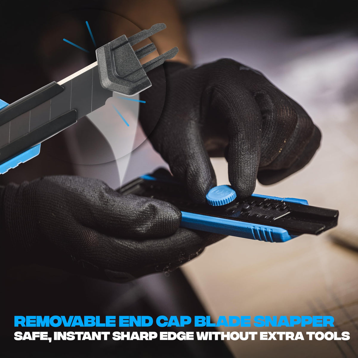 18mm Utility Knife Heavy Duty Snap Off Retractable Blade Cutter