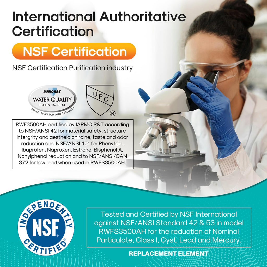 PRO ADQ73613401 NSF401&53&42 Certified Water Filter,2 PACK