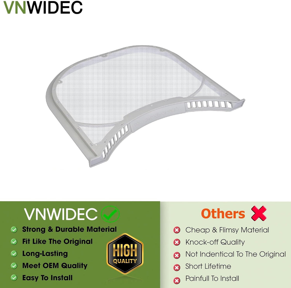 Dryer Lint Filter Screen Trap For LG DLEX2655V DLEX3070W DLG0452W DLEX2450R