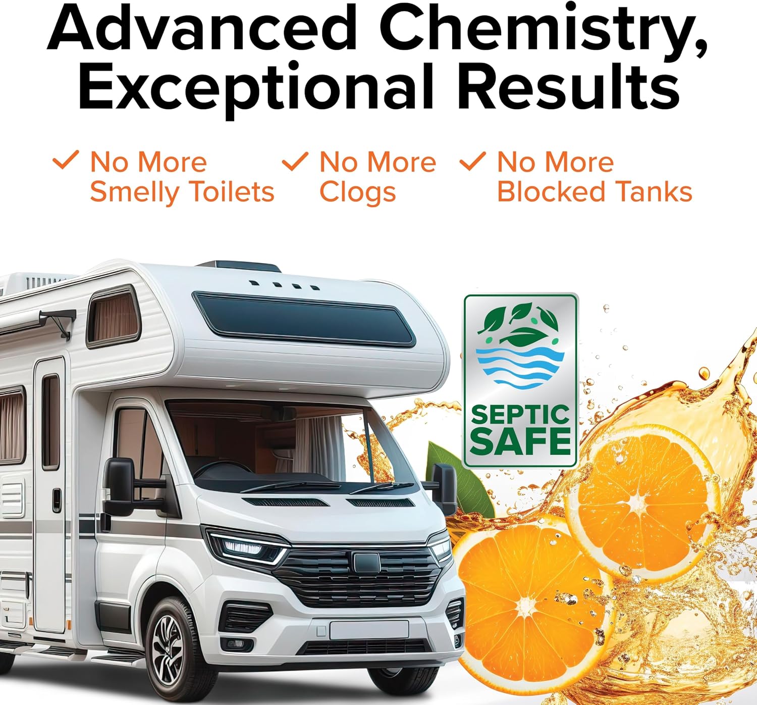 TST MAX RV Toilet Treatment 1-Gallon - Control Unwanted RV Sewer Odors & Break Down Waste and RV Toilet Paper