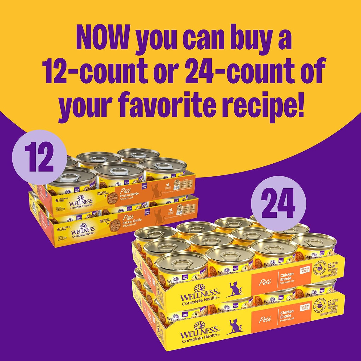 Complete Health Age Advantage Senior Canned Wet Cat Food, Natural, Protein Rich, Grain Free, Chicken Entrée Recipe, 3