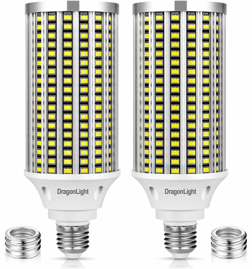 60W LED Corn Light Bulbs 6000K Daylight 7200Lumens, 2 Pack