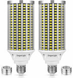 60W LED Corn Light Bulbs 6000K Daylight 7200Lumens, 2 Pack