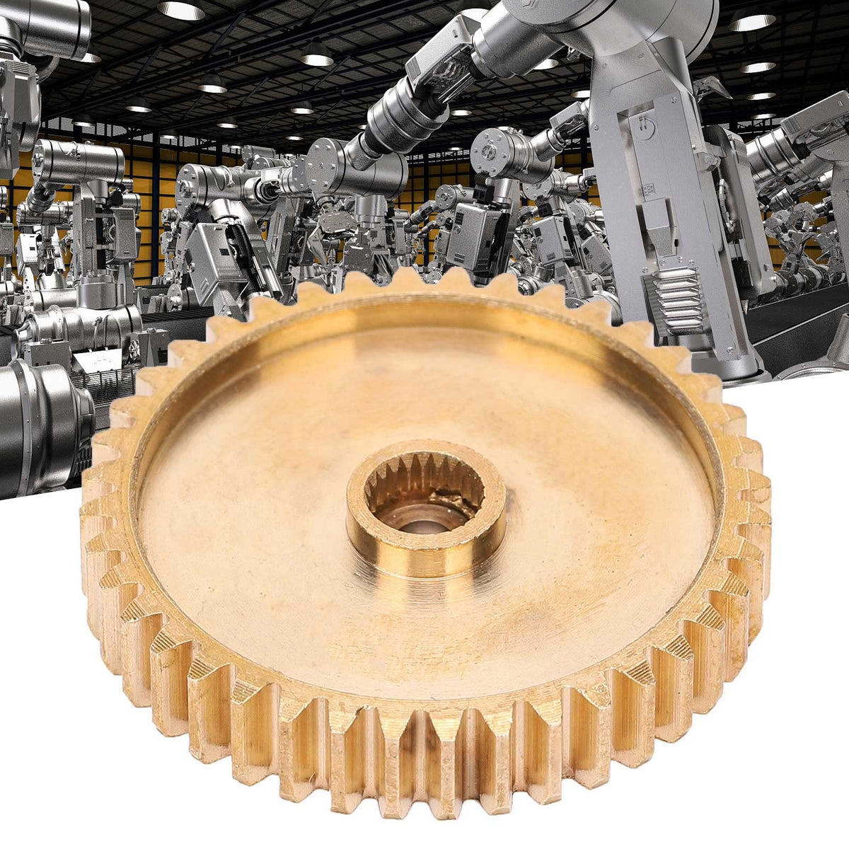 Sorandy Brass Spur Gear 40 Tooth 0.8 Mod for Industrial Robots