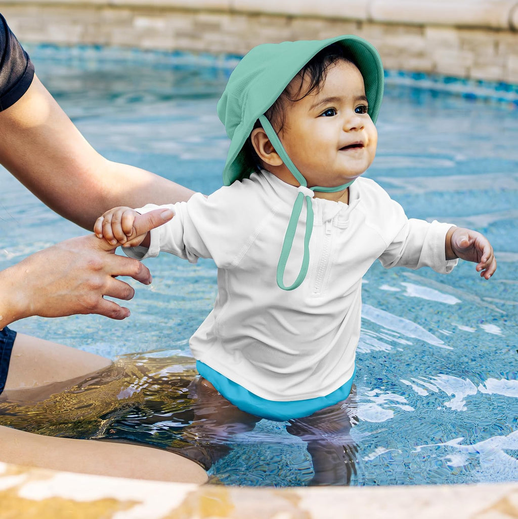 Eco Pull-Up Reusable Absorbant Swim Diaper - Sky Blue - 4T